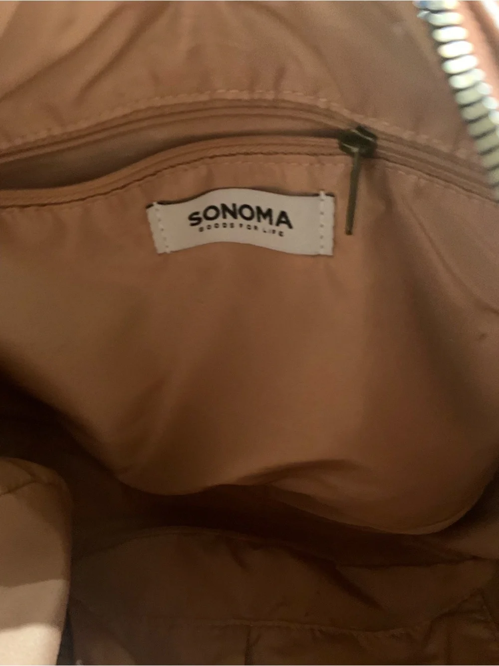 Sonoma Tan Pebbled Leather Hobo Bag
